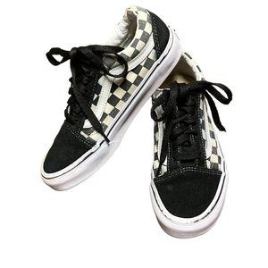 Vans Shoes Womens Size 5.5 Sneakers Checkerboard Skateboard Black Low 721356